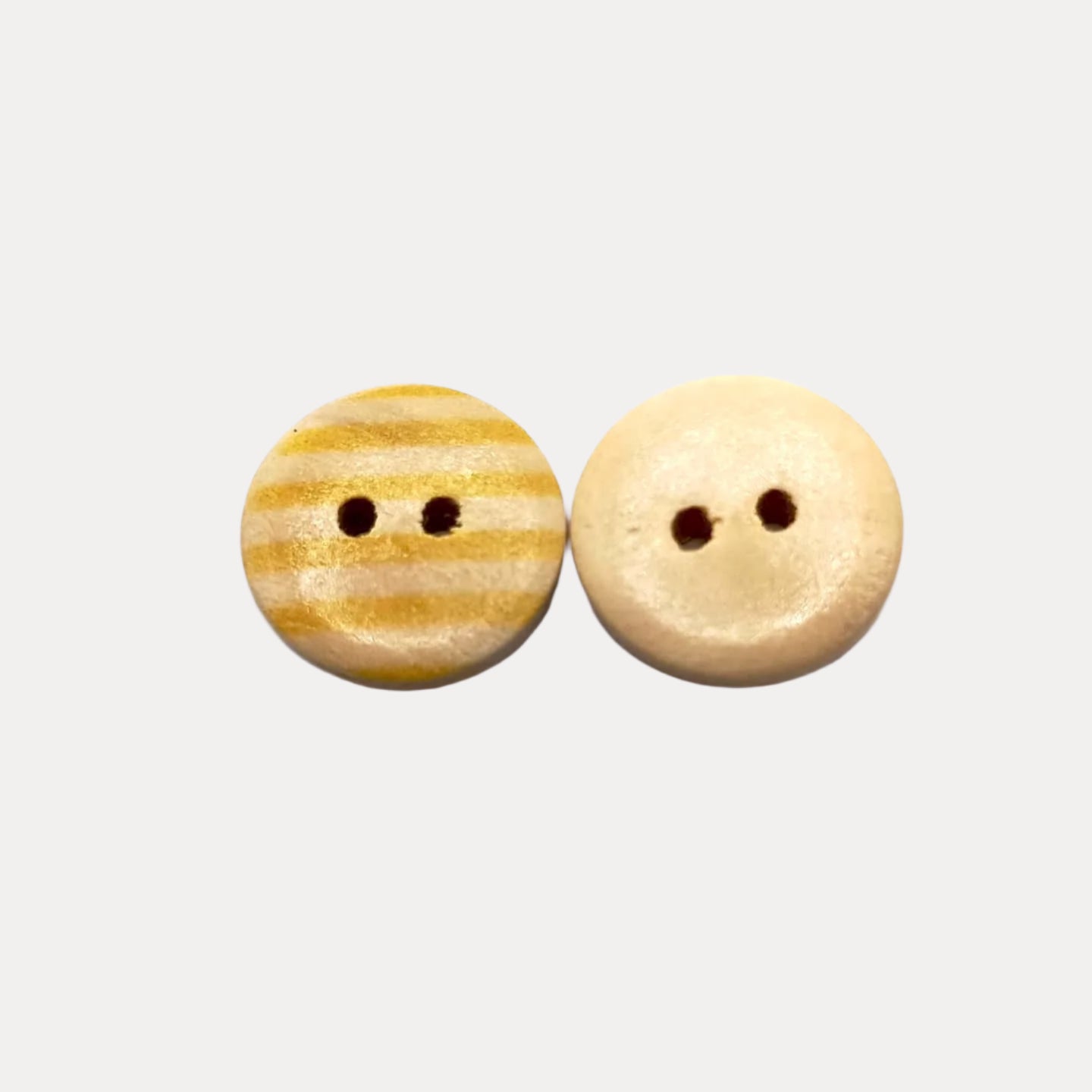 Yellow Wooden Buttons