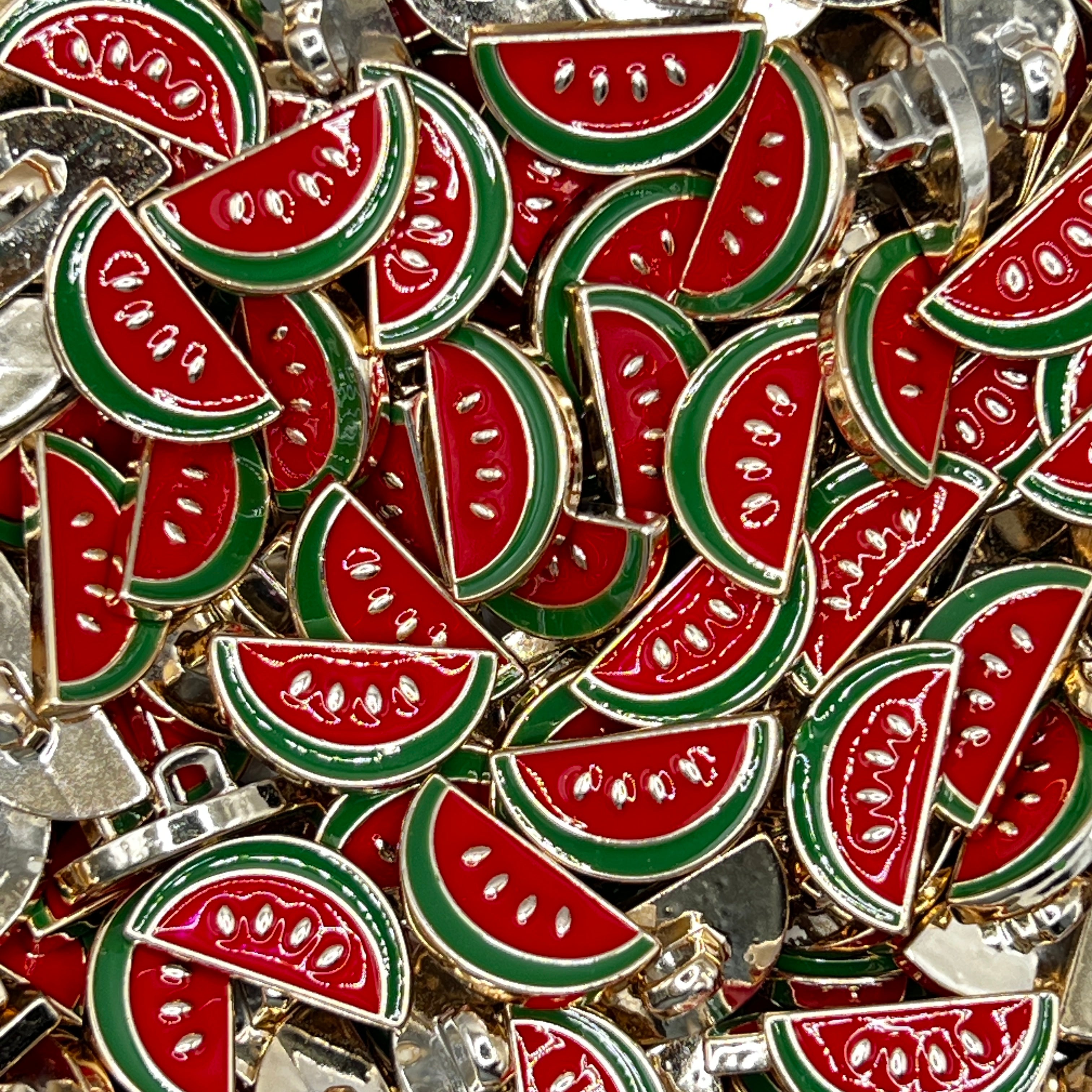 Watermelon Plastic Button