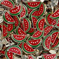 Watermelon Plastic Button
