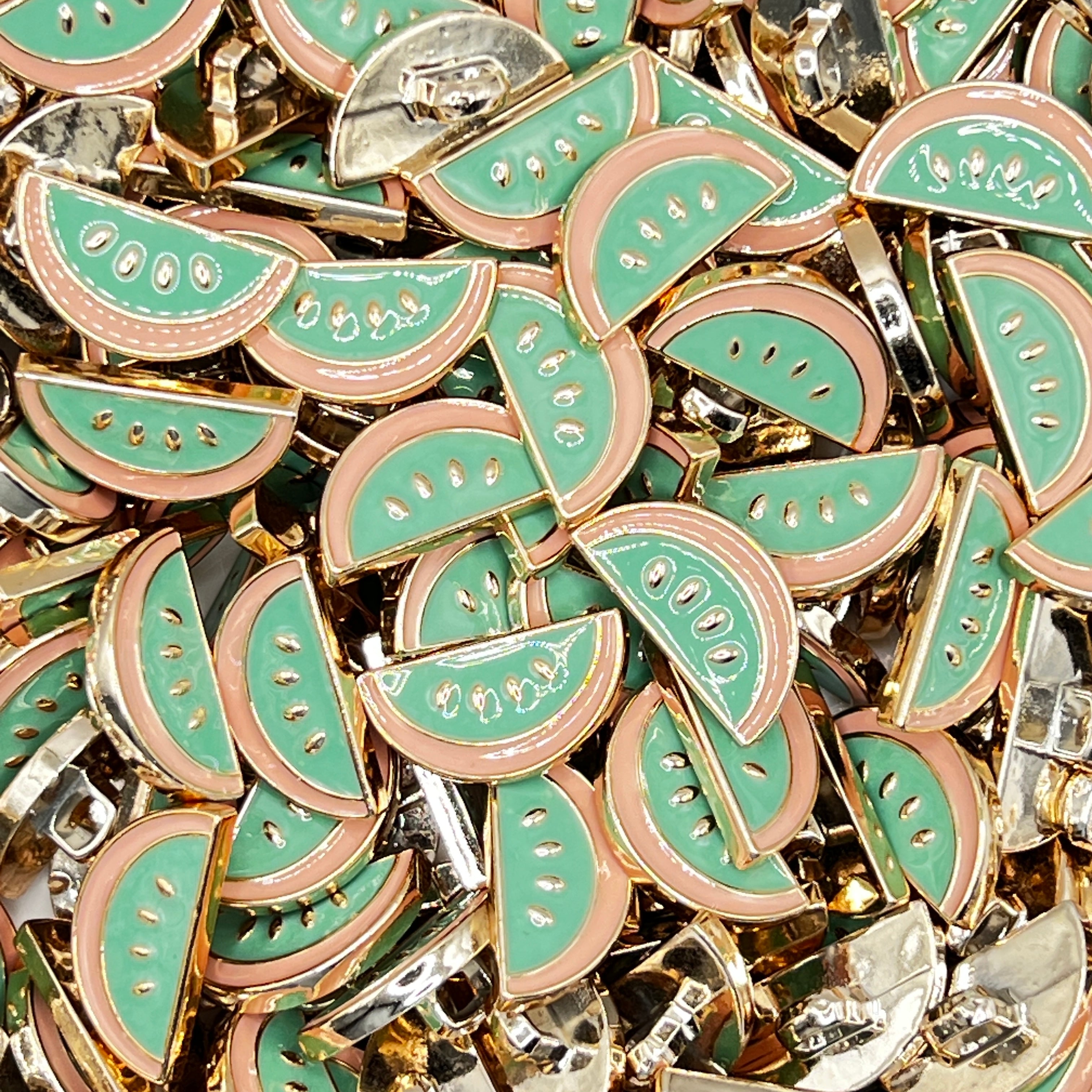 Watermelon Plastic Button