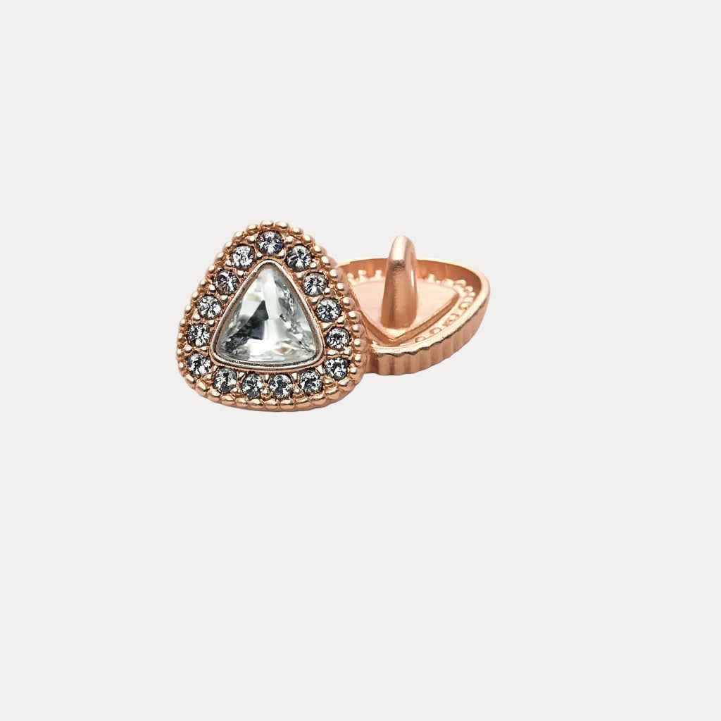 Sparkling Pave Triangle Buttons