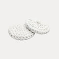 White Crochet Button