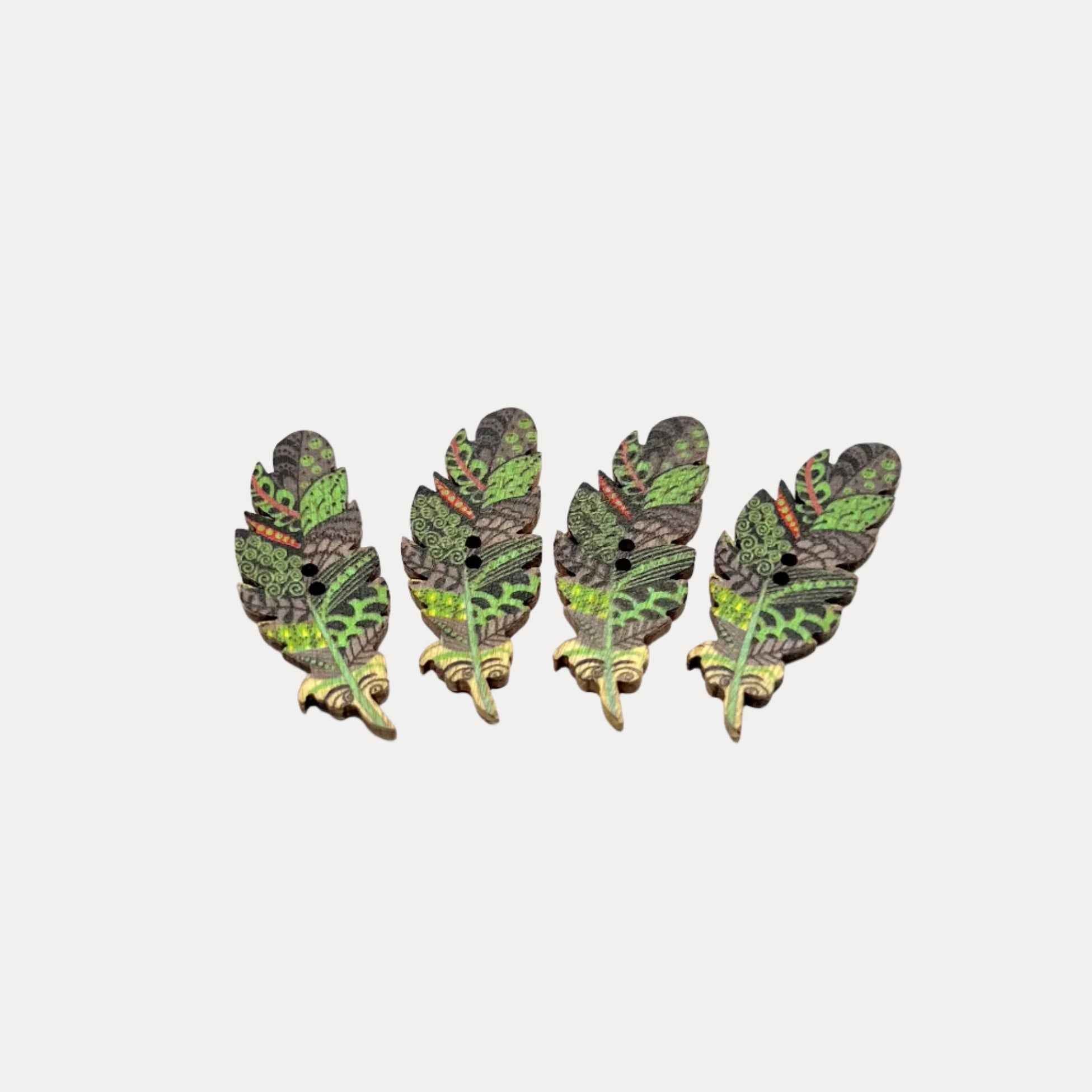 Rustic Green Buttons