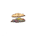 Willow Leaf Wood Buttons