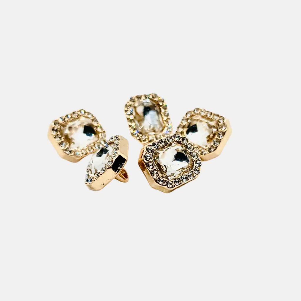 Shimmering Crystal Button