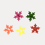 Snowflake Wooden Buttons