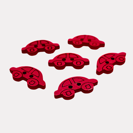 Colorful Wooden Car Buttons