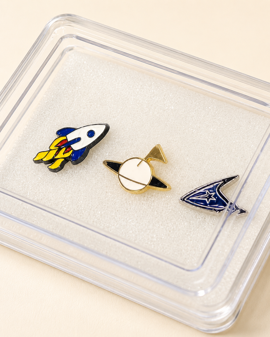 Outer Space Lapel Pin Gift Box - Set of 3